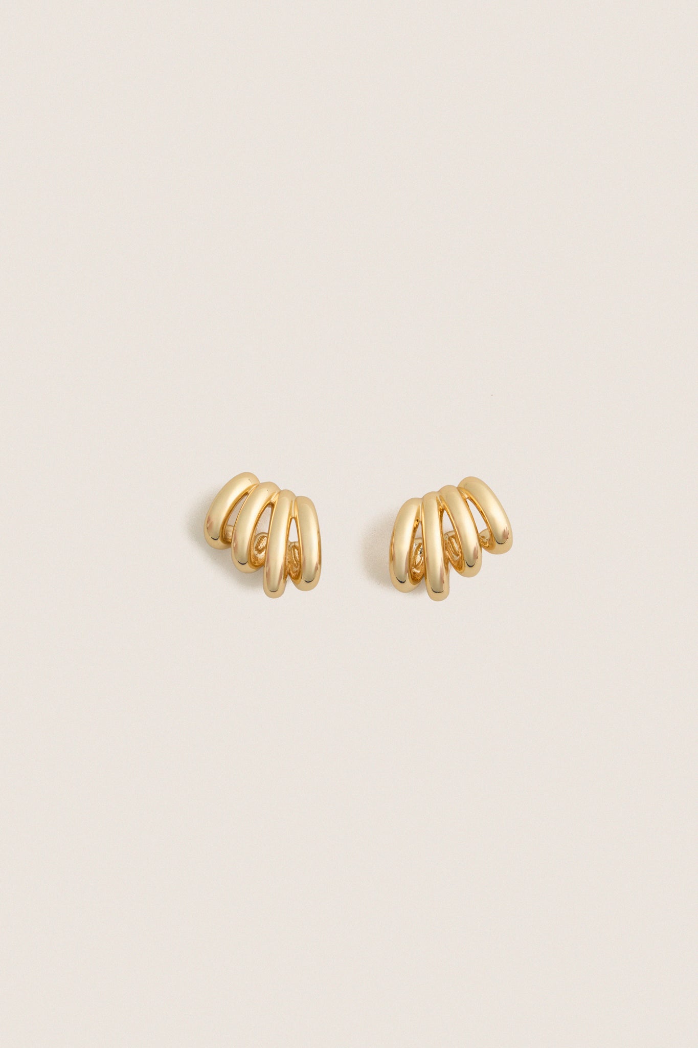 High Polish Gold Monroe Earrings
