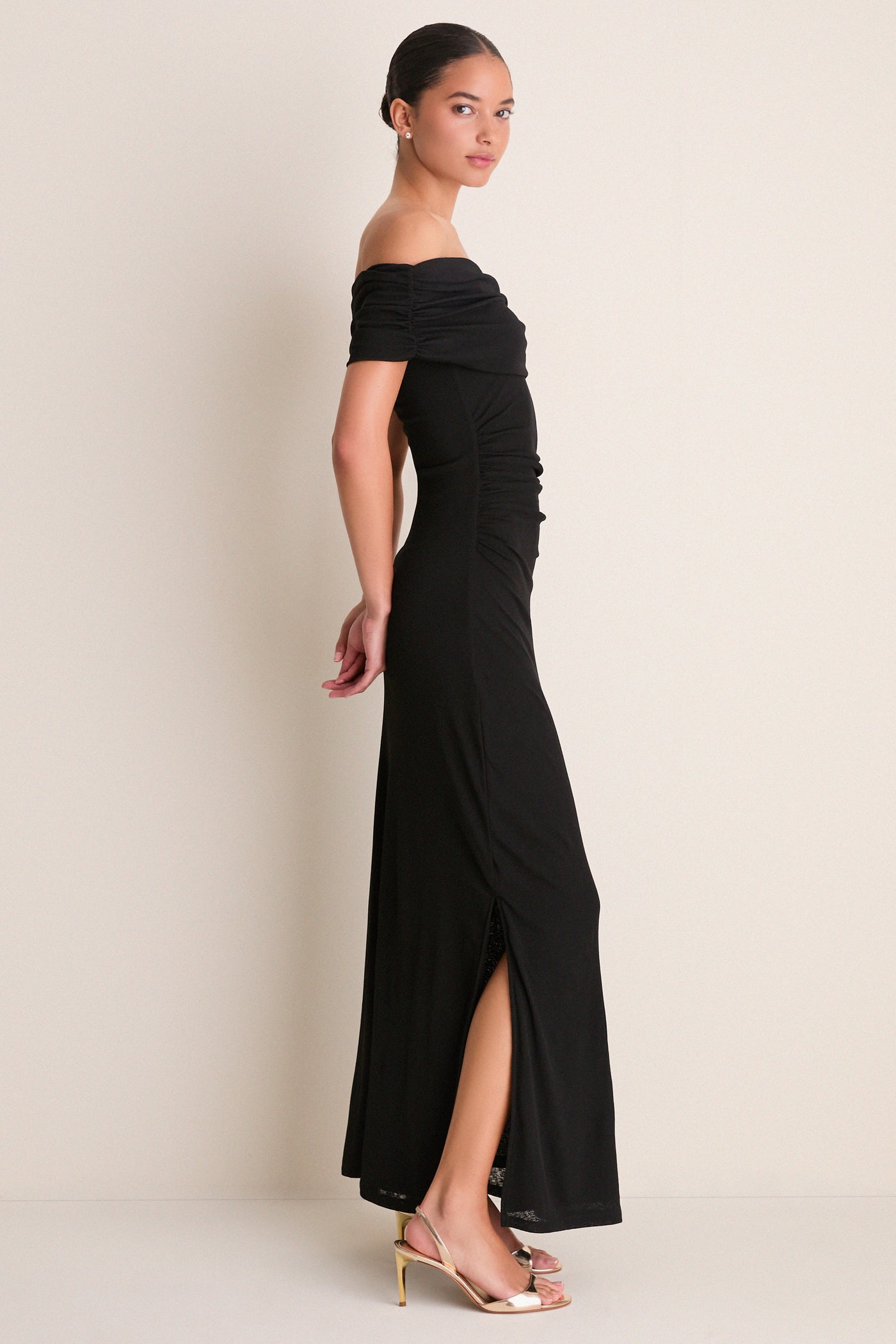black maxi dress with mesh Black Lace Short Sleeve Homecoming Dress, Short Prom Dress With Appliques,  MH132 main image 1