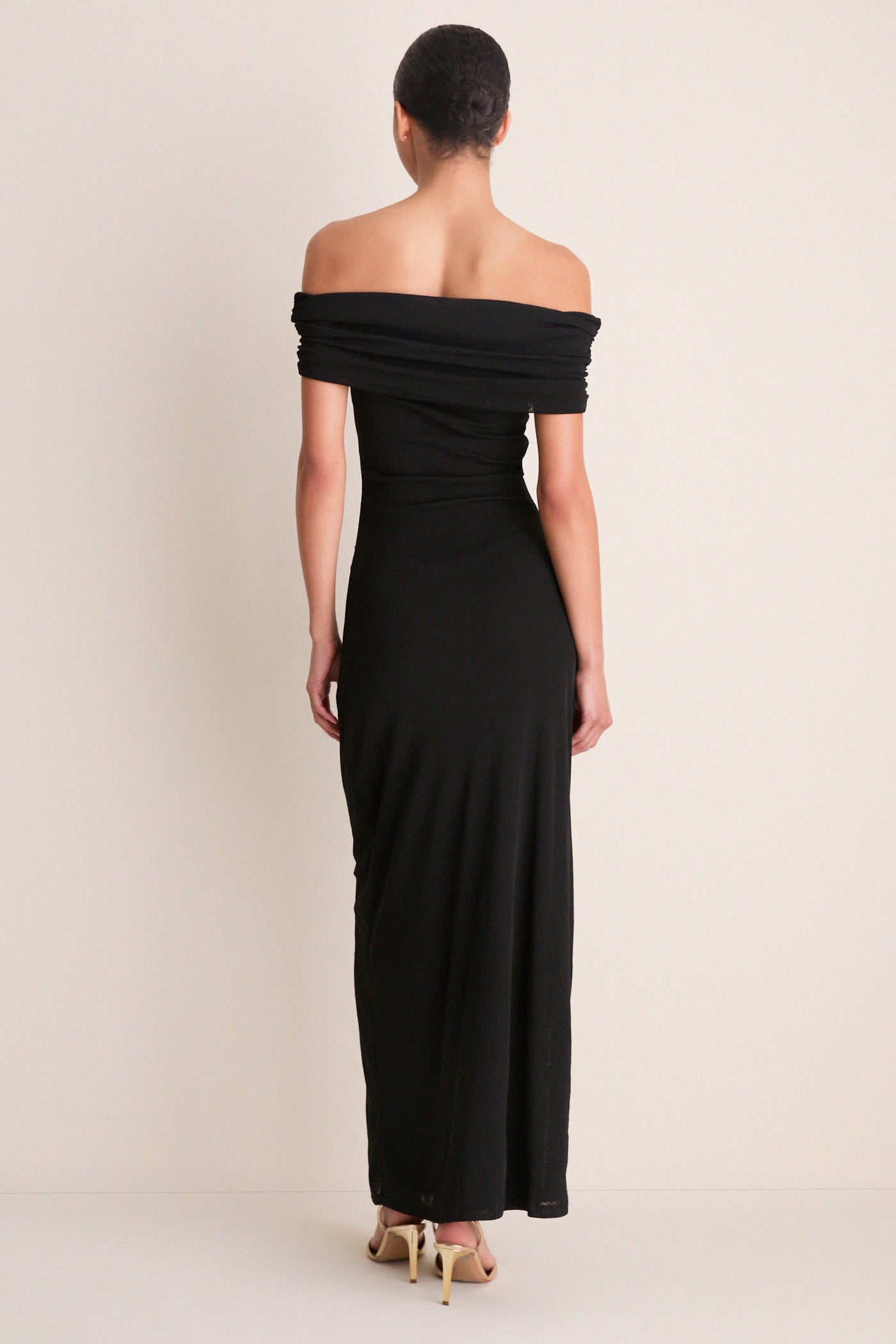 maxi mesh dress black Black Rue Mesh Maxi Dress