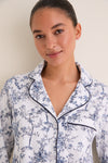 White Pima Cotton Timeless Toile Pajamas