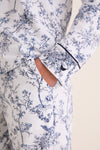 White Pima Cotton Timeless Toile Pajamas
