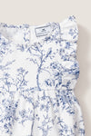 Children's White Timeless Toile Ruffled Romper
