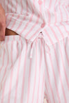 Pink Stripe Pima Cotton Olivia Short Set