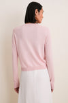 Blush Cashmere Silk Spencer Cardigan
