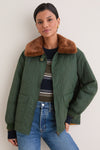 Pine and Amber Reversible Logger Puffer