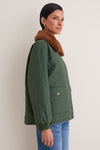 Pine and Amber Reversible Logger Puffer