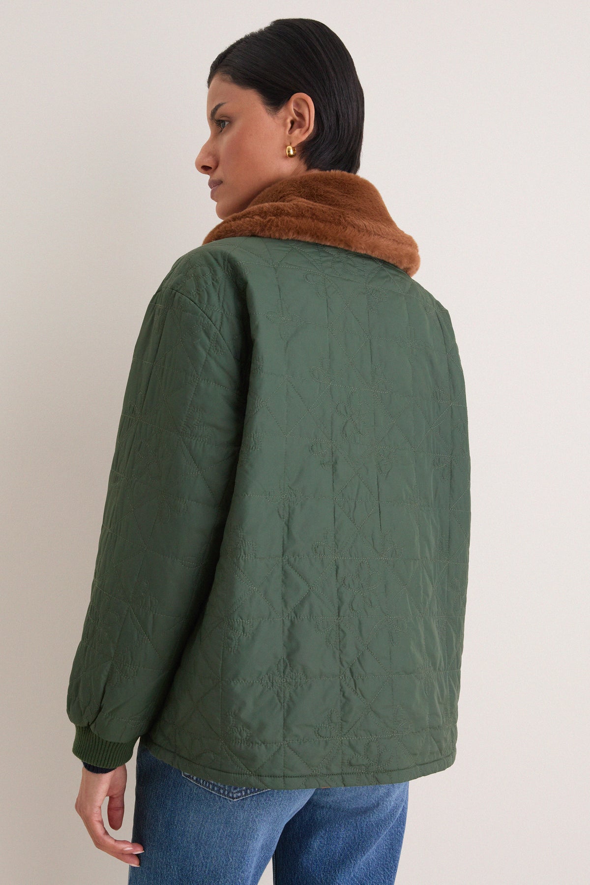 Pine and Amber Reversible Logger Puffer