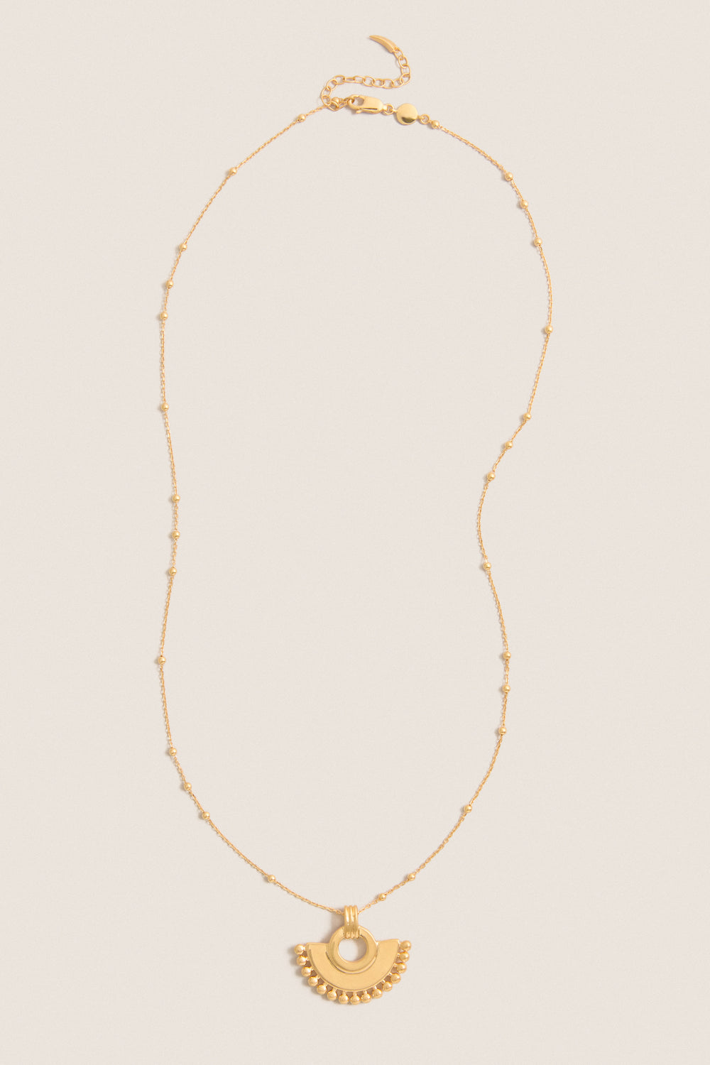 Gold Zenyu Fan Necklace