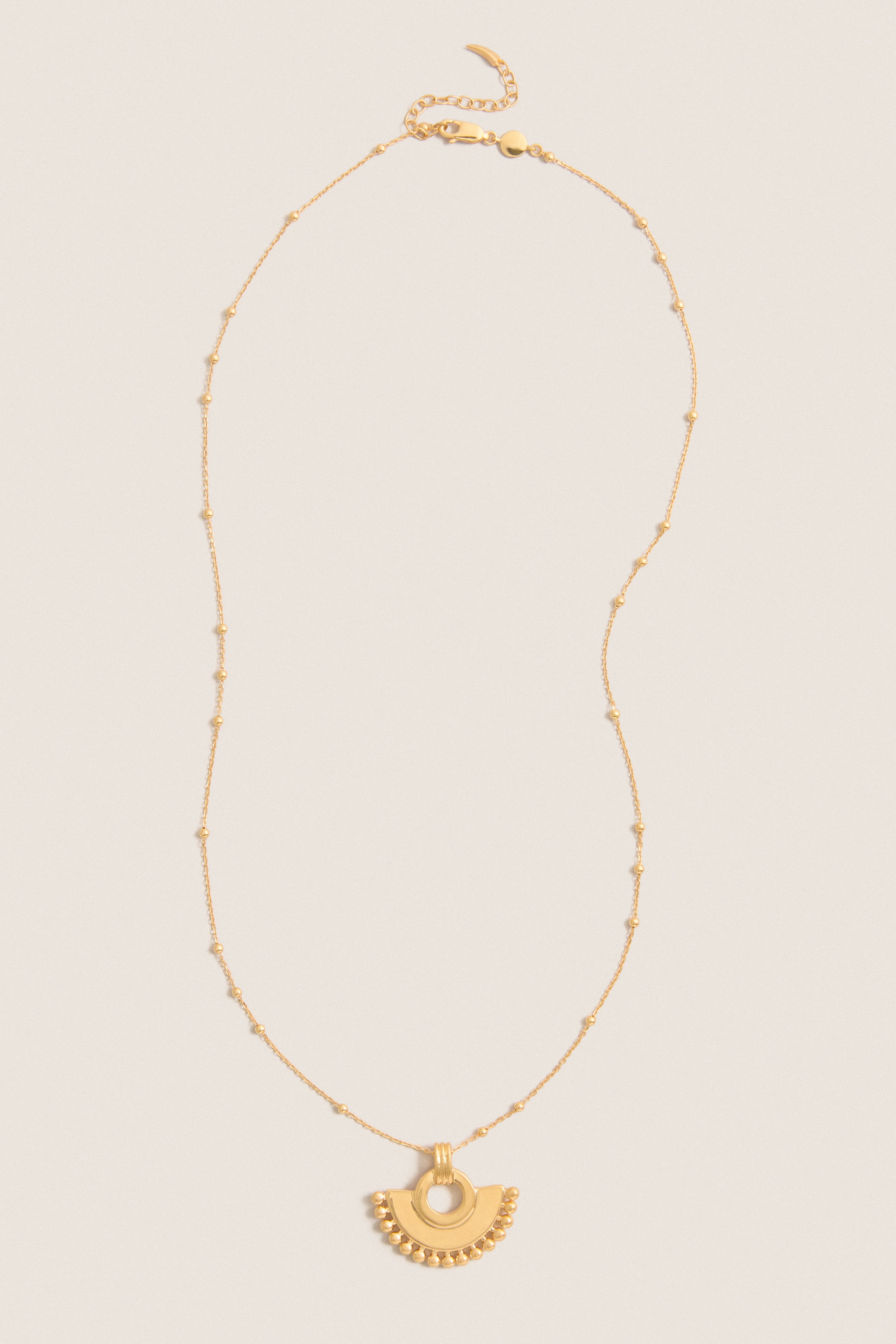 Gold Zenyu Fan Necklace