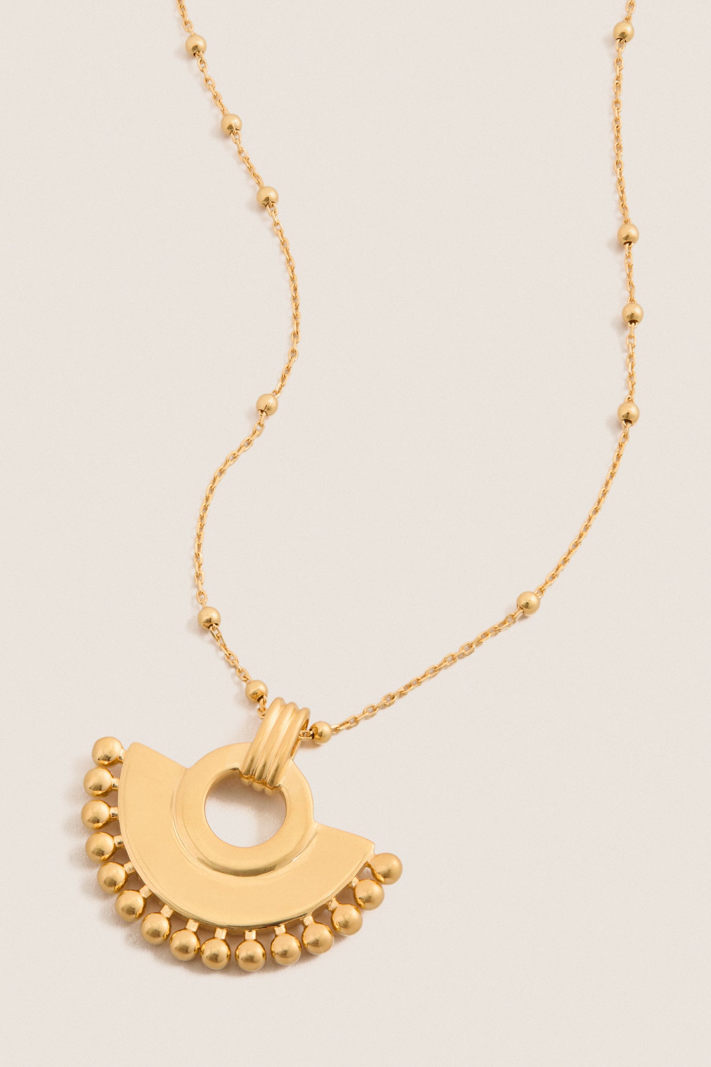 Gold Zenyu Fan Necklace