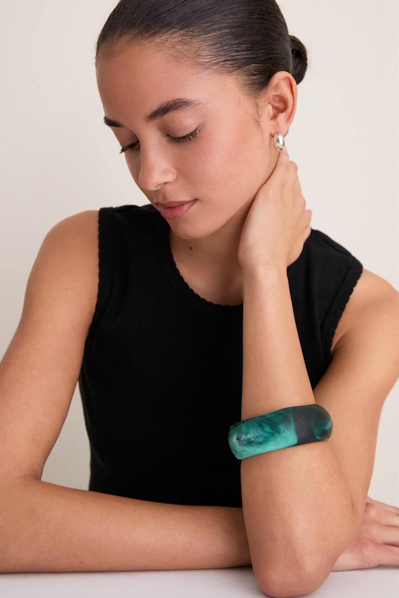 Lichen Organic Bangle Large - Wide | Dinosaur Designs