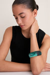 Lichen Organic Bangle Large - Wide