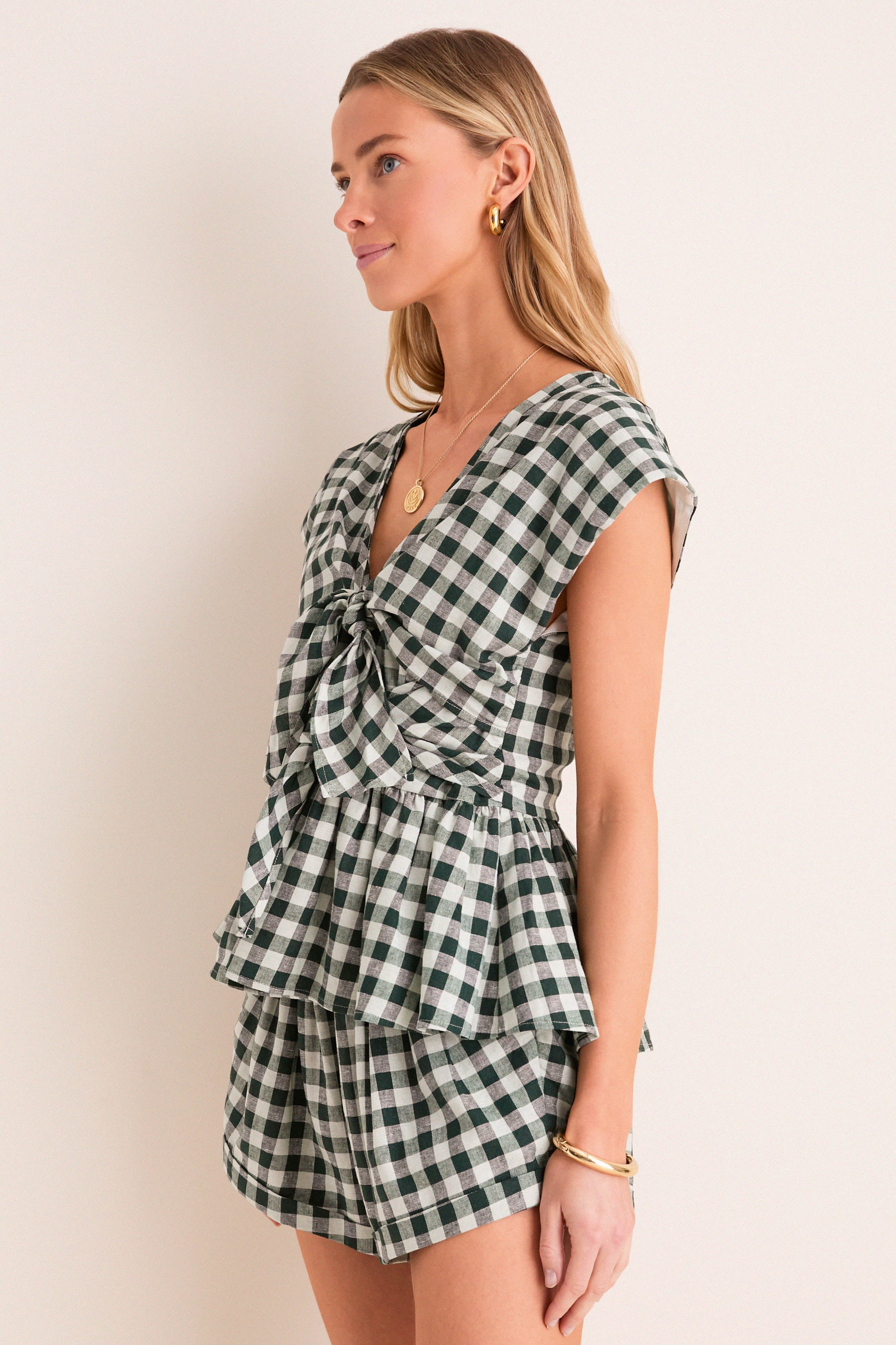 Hamilton Check Everly Top | Hunter Bell