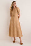 Coconut Sand Dot Casey Dress