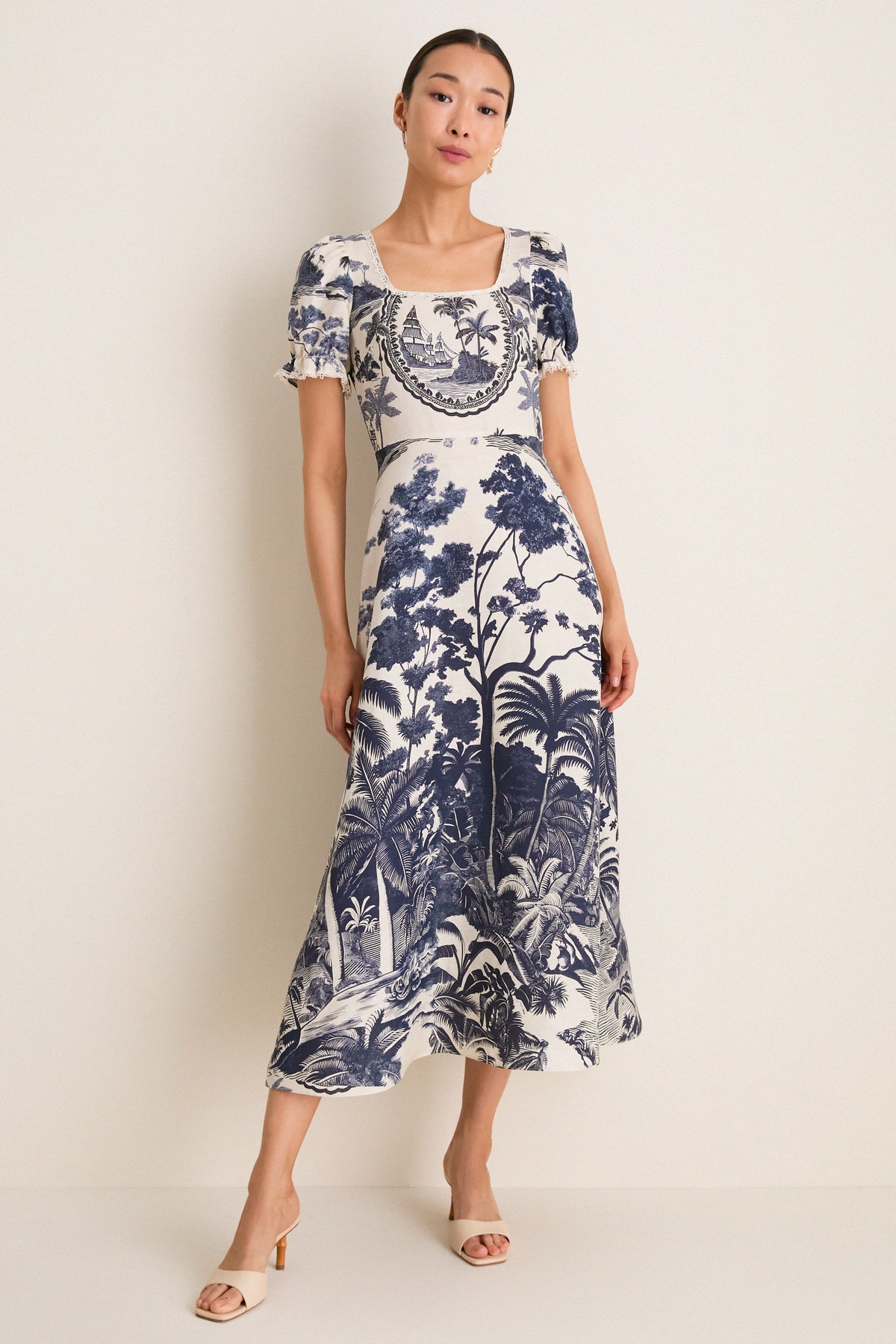 toile cocktail dress Learn From The Best Mauve Toile Smocked Dress, X-Large - The Mint Julep Boutique