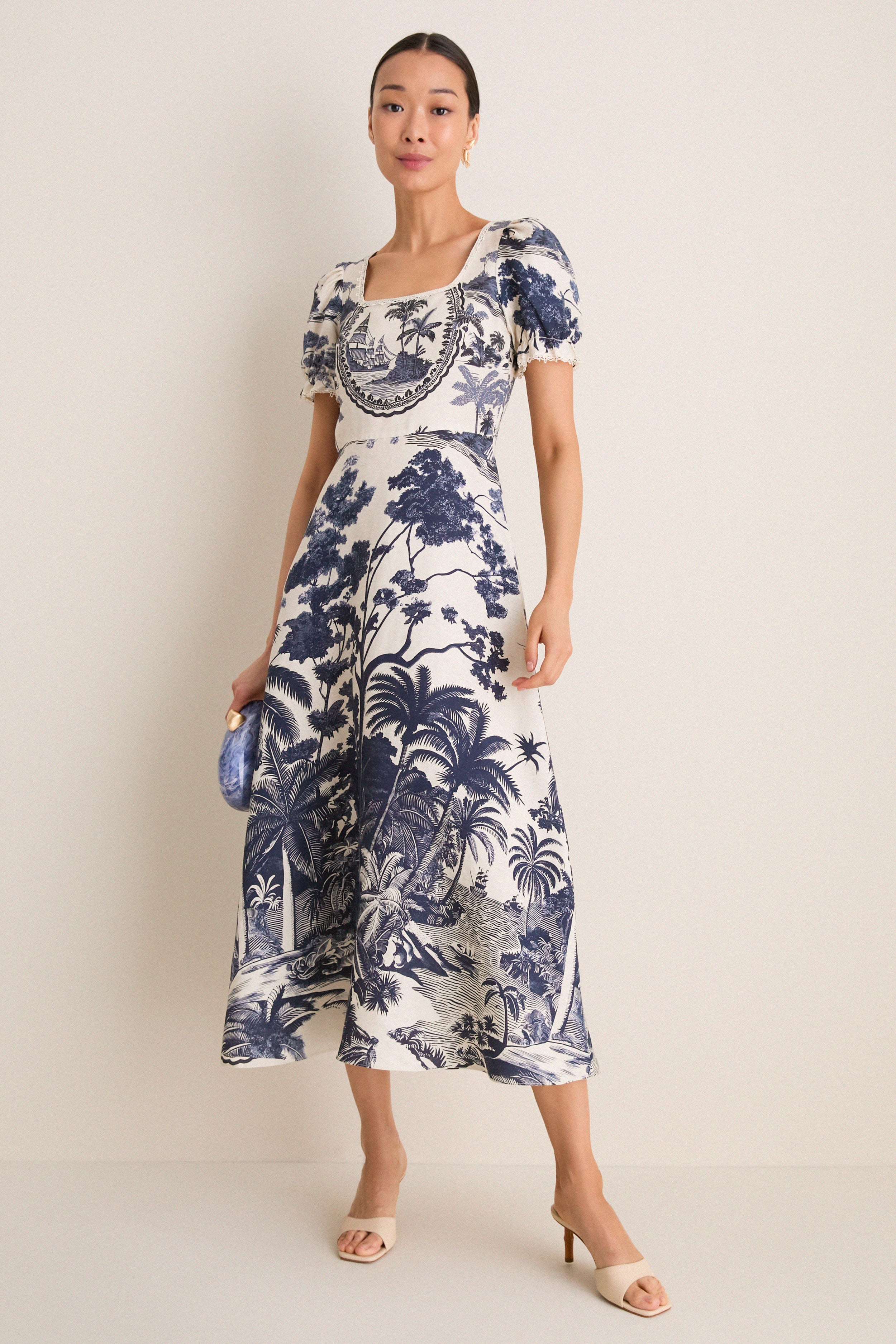 Bermuda Toile Cecily Dress