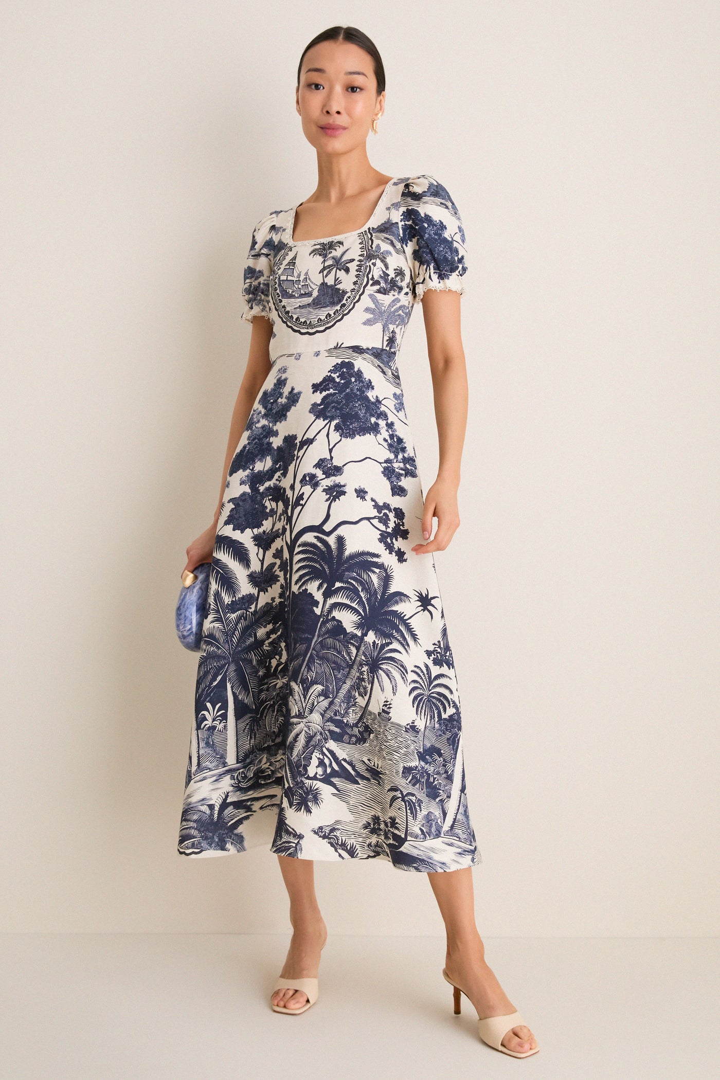 Bermuda Toile Cecily Dress