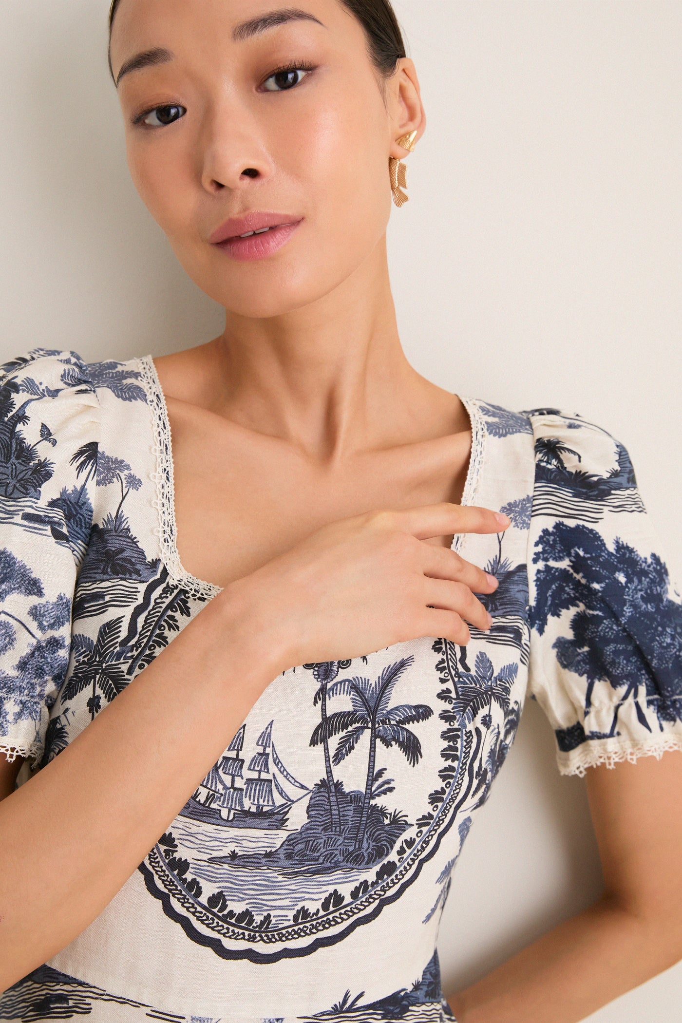 Bermuda Toile Cecily Dress