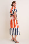 Lighthouse Stripe Red Lucy Dress