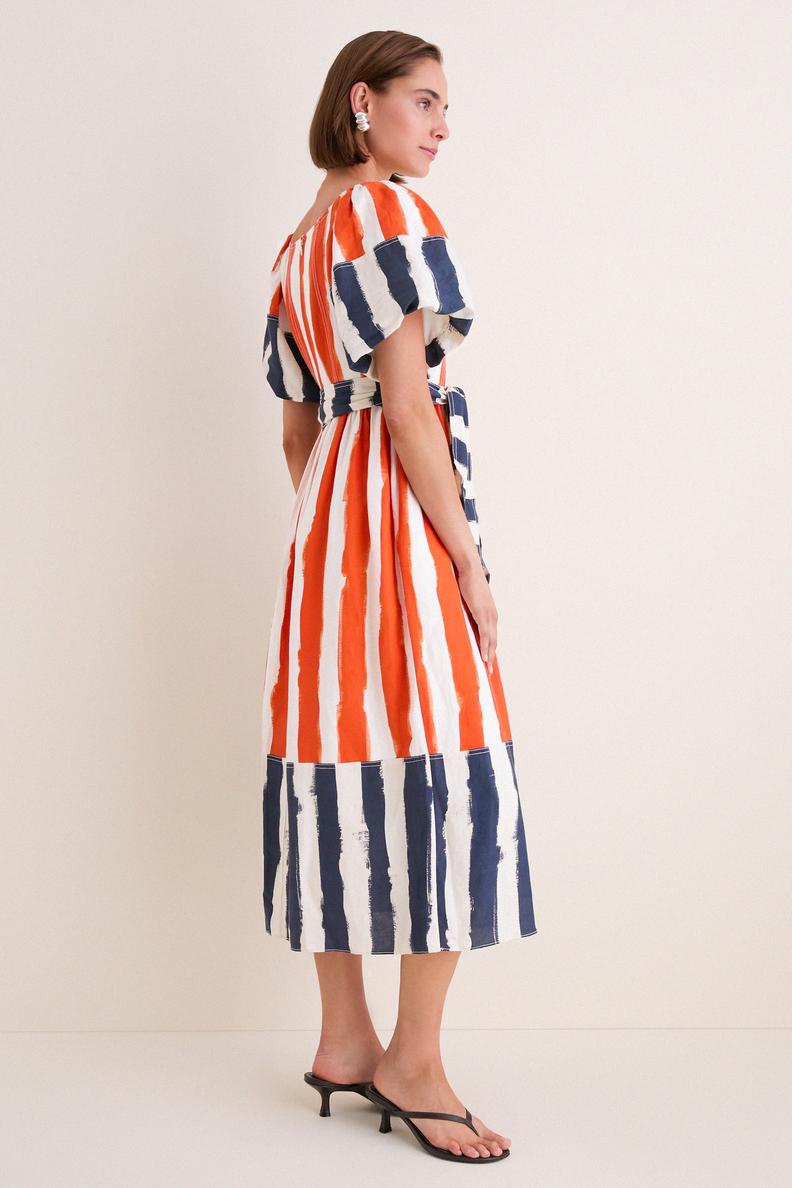 Lighthouse Stripe Red Lucy Dress