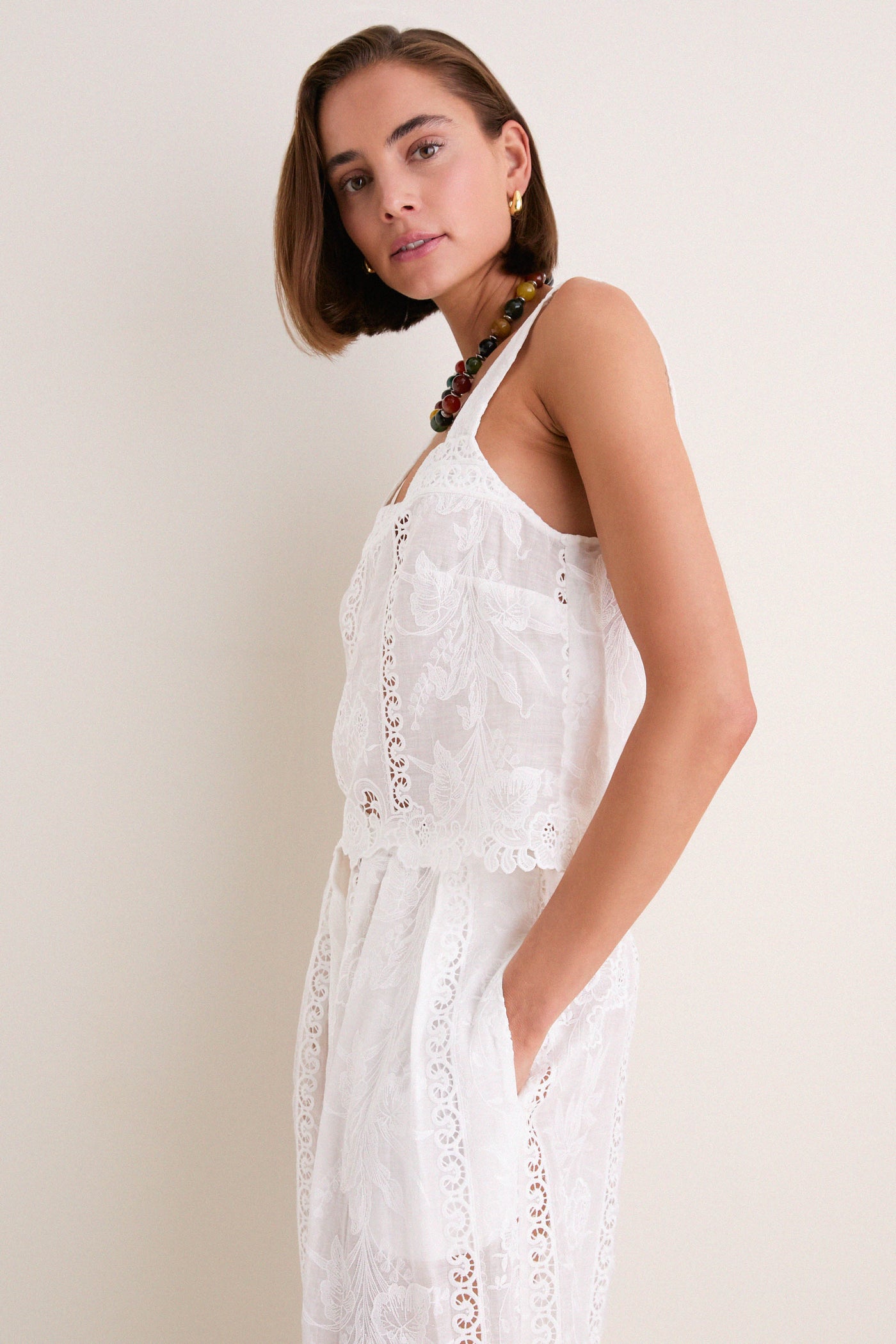 White Kelsey Top