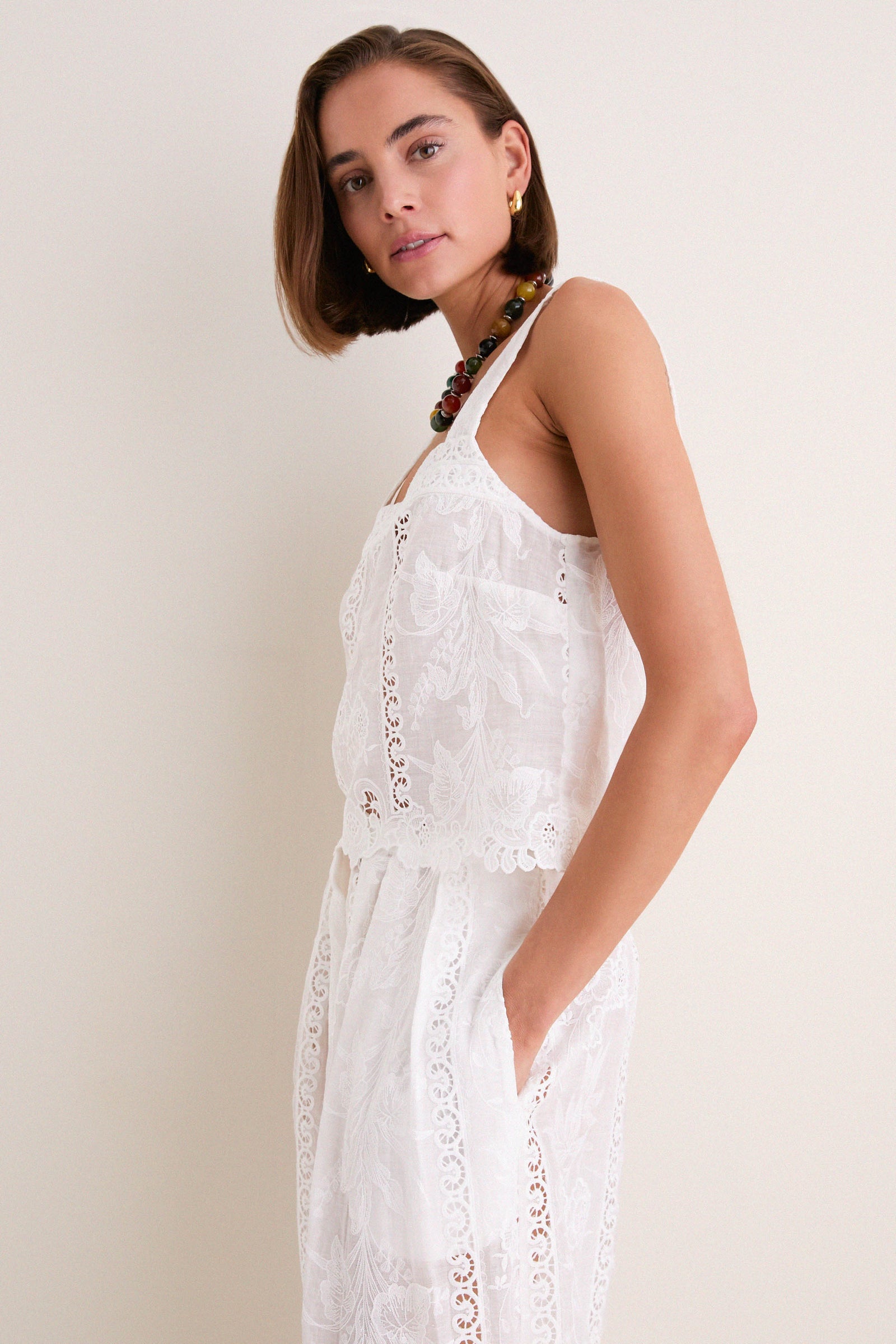 White Kelsey Top