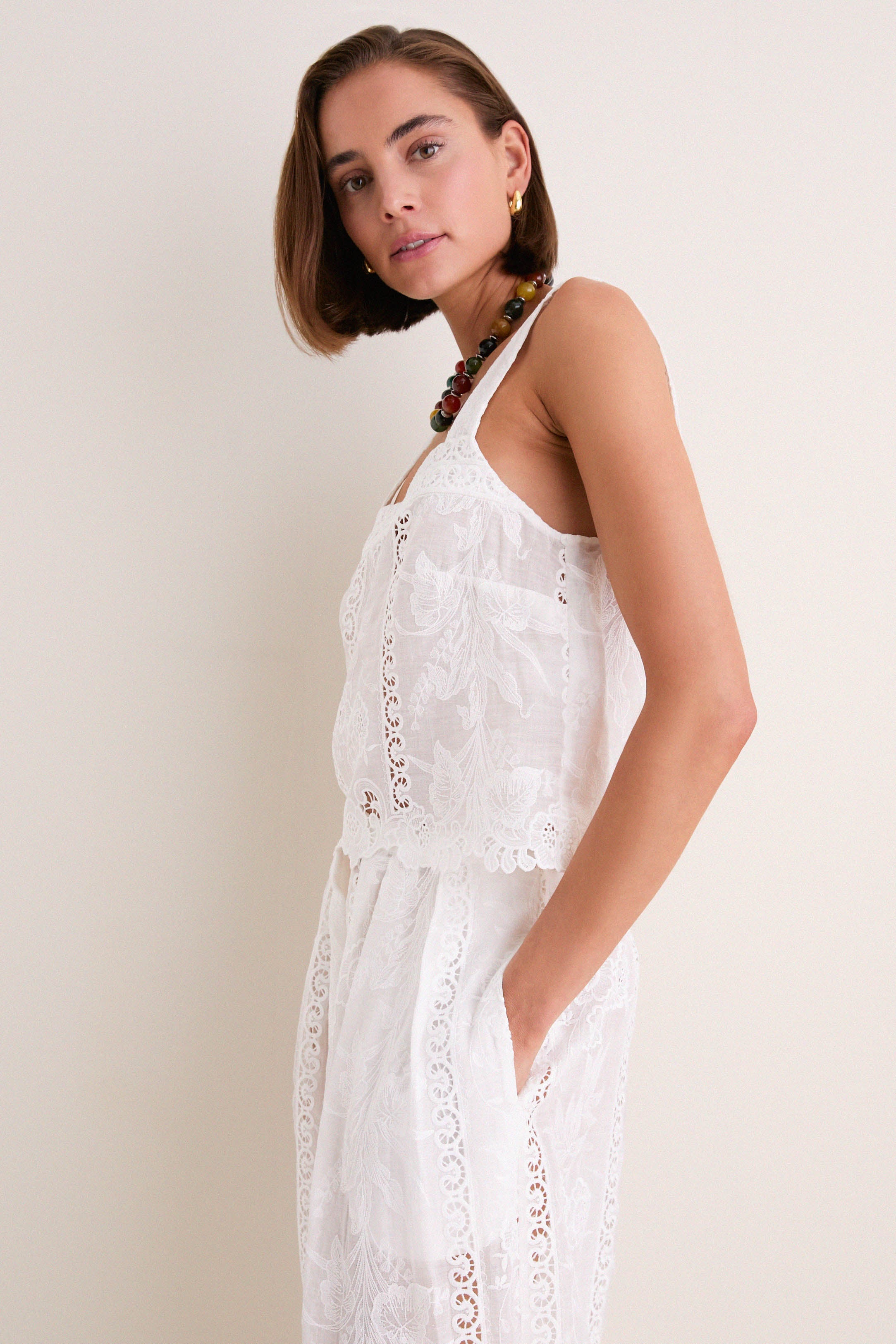 White Kelsey Top