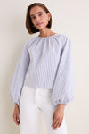 Starlight Embellished Stripe Rue Blouse