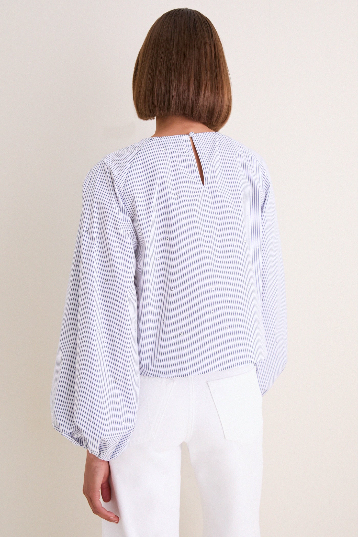Starlight Embellished Stripe Rue Blouse