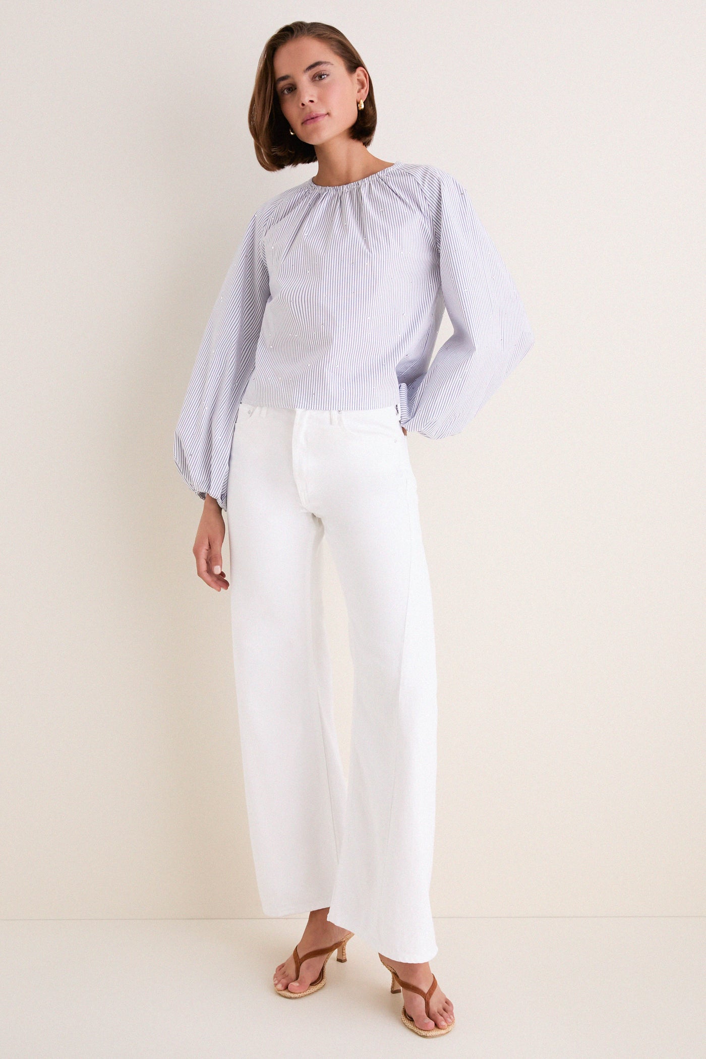 Starlight Embellished Stripe Rue Blouse