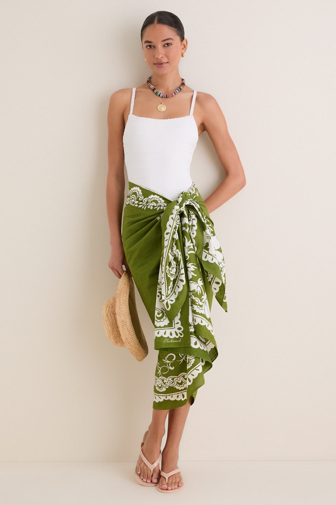 Kiwi Poolside Punch Cotton Pareo