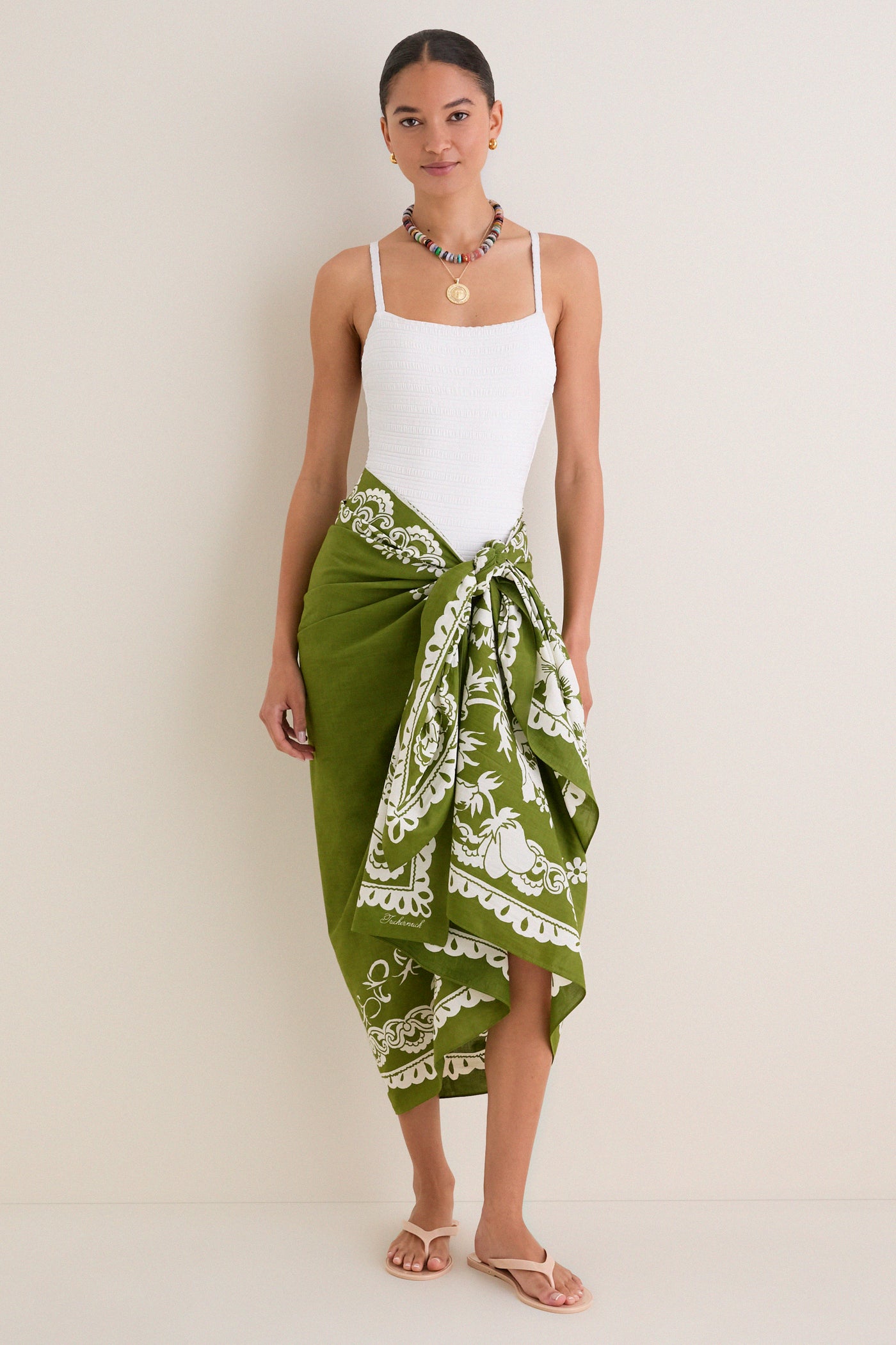 Kiwi Poolside Punch Cotton Pareo