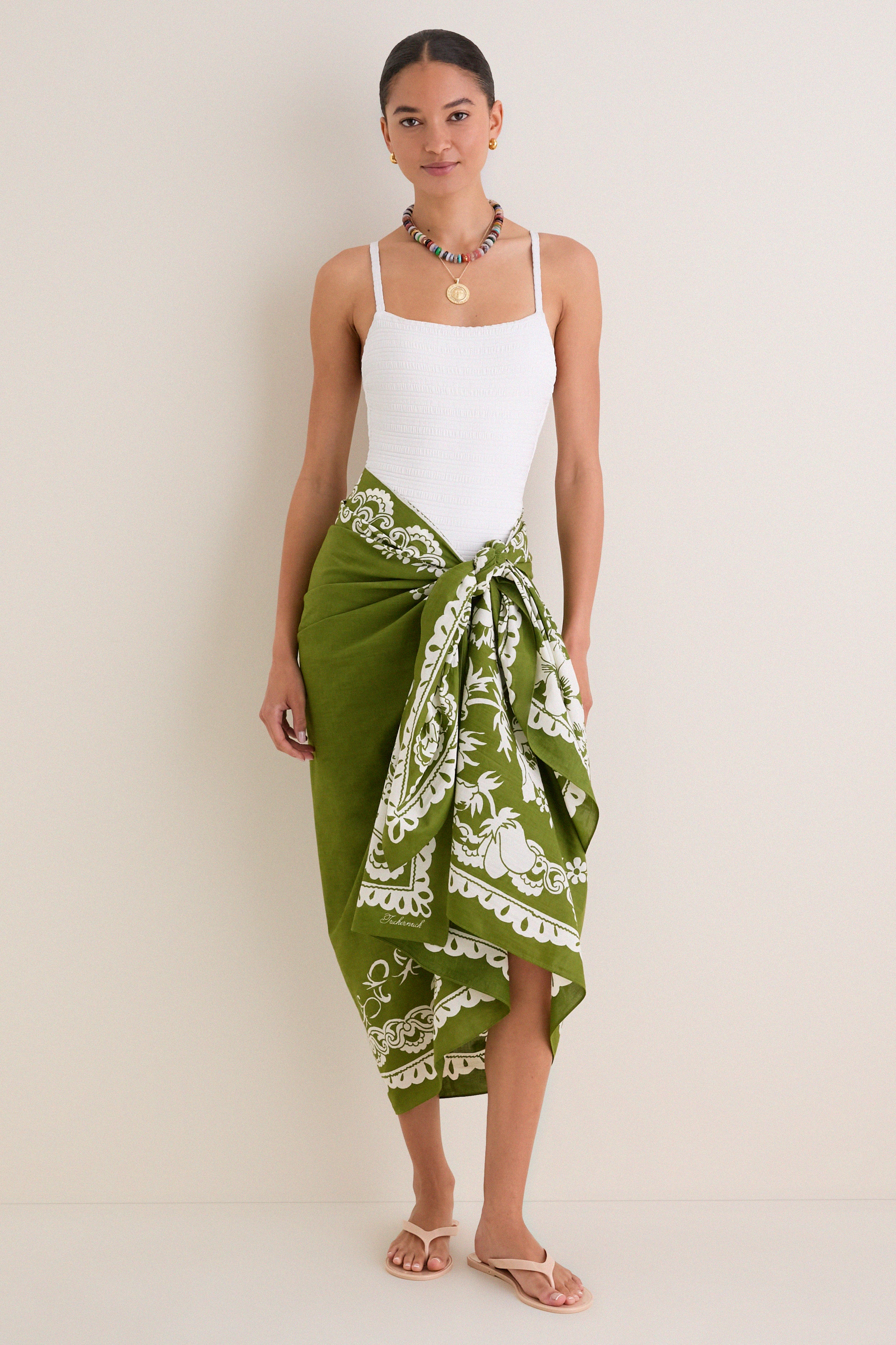 Kiwi Poolside Punch Cotton Pareo