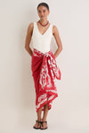 Cherry Poolside Punch Cotton Pareo