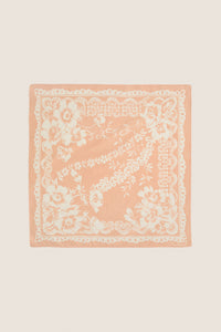 White Peach Tropical Punch Cotton Scarf