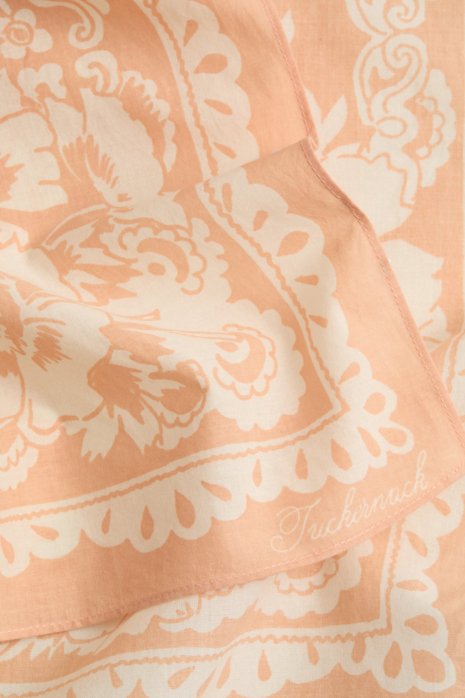 White Peach Tropical Punch Cotton Scarf