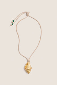 Gold Shell Coquillage Necklace