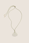 Yellow Semi Precious Crystal Shell Amelie Necklace