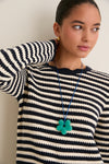 Jade Semi Precious Floral Amelie Necklace