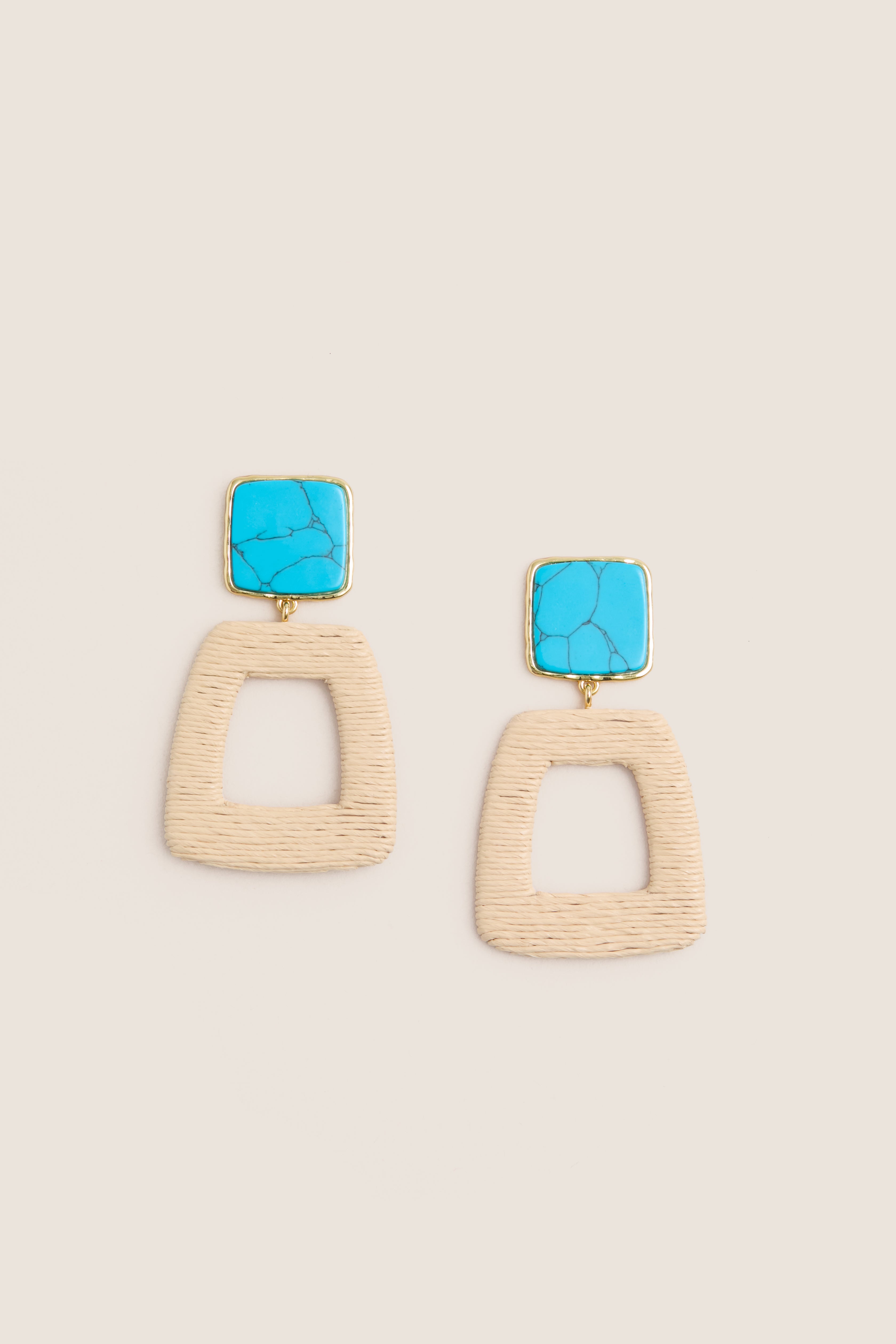 Turquoise Woven Careen Earrings | Tuckernuck Jewelry