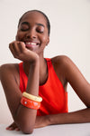 Vanilla and Tangerine Vedette Bangle Set