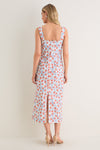 Red Bougainvillea Long Slip Dress