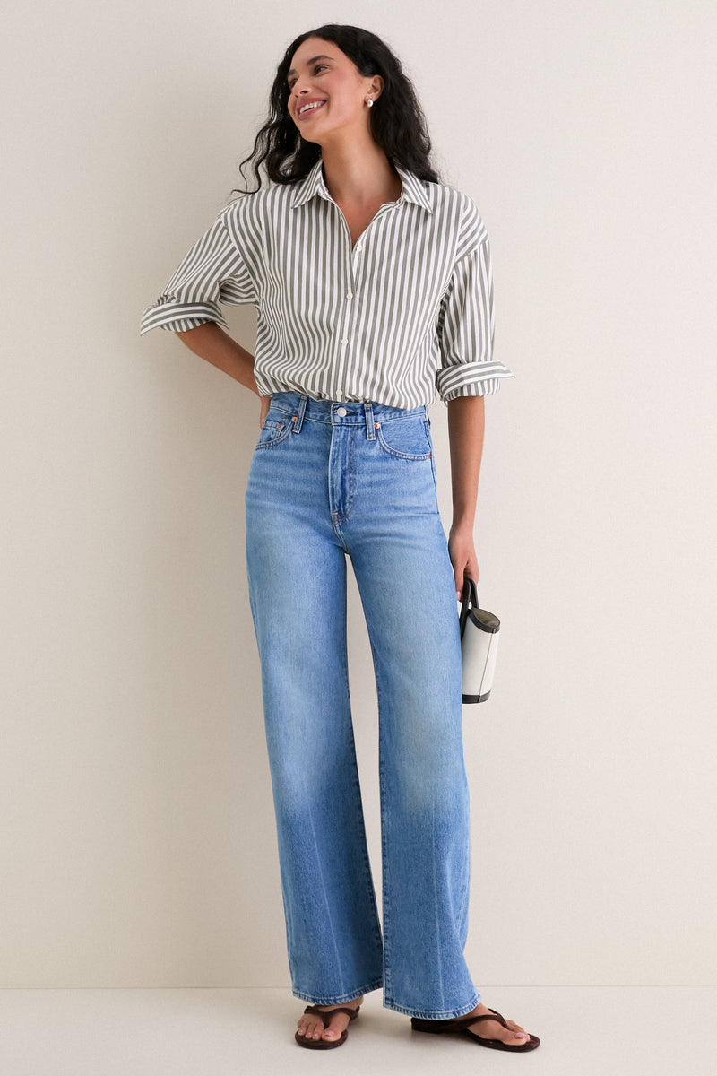 Not the Same Ribcage Wide Leg H223 Jean