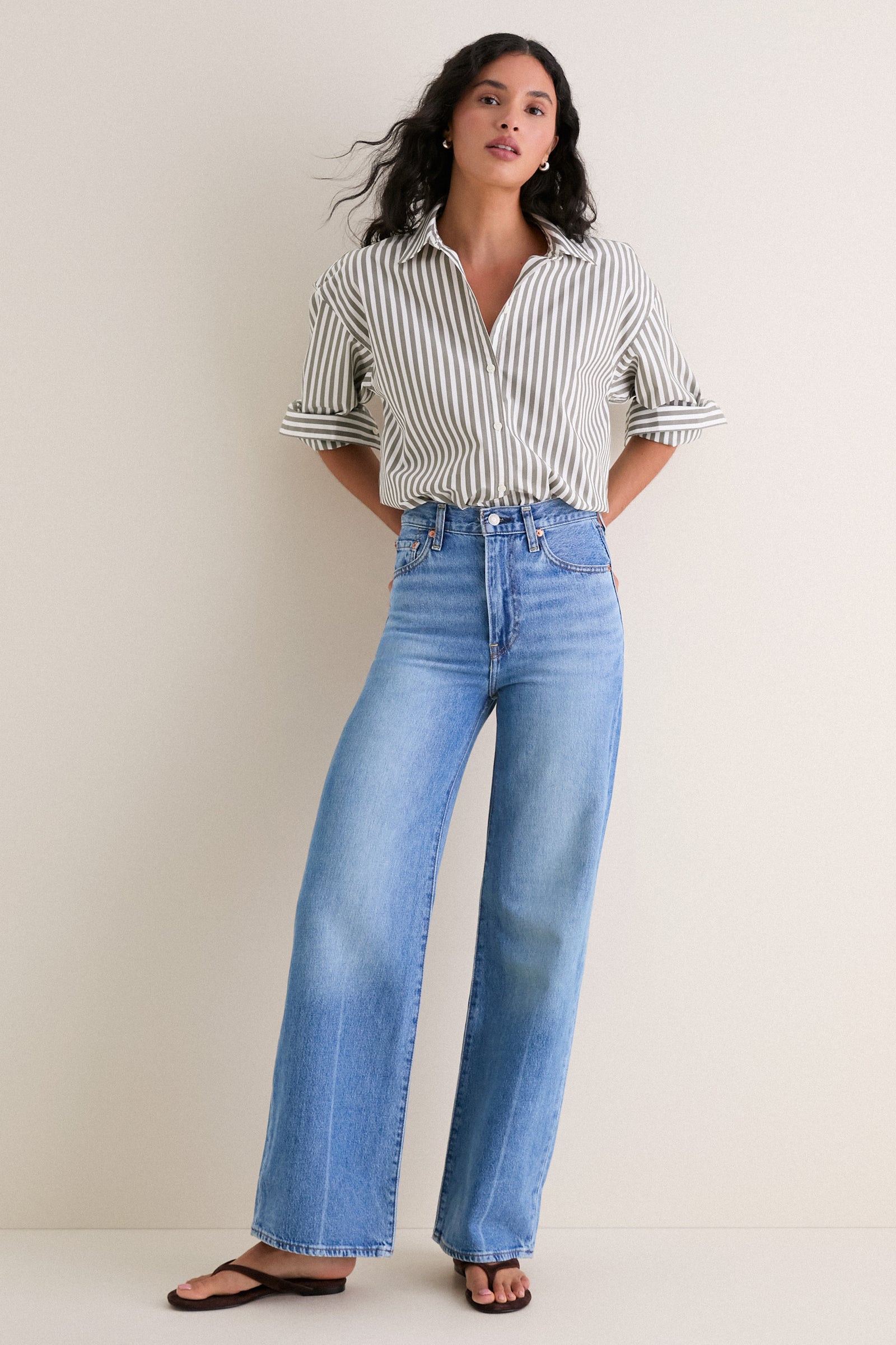 Not the Same Ribcage Wide Leg H223 Jean