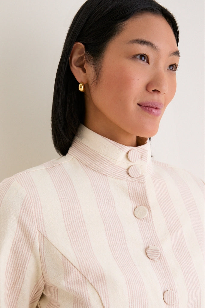 Parlor Stripe Cambridge Coat Dress