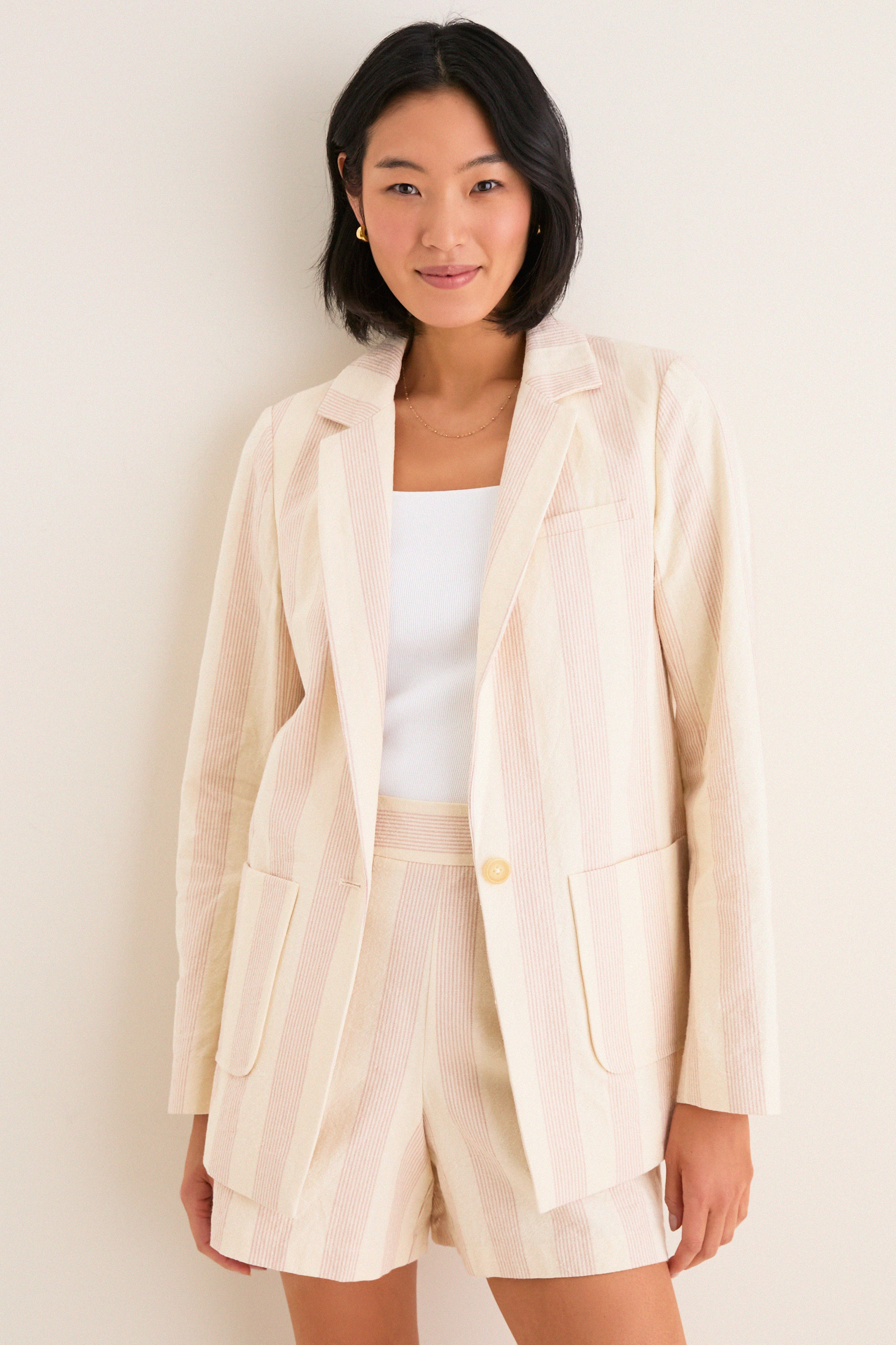 Parlor Stripe Carla Blazer | Tuckernuck
