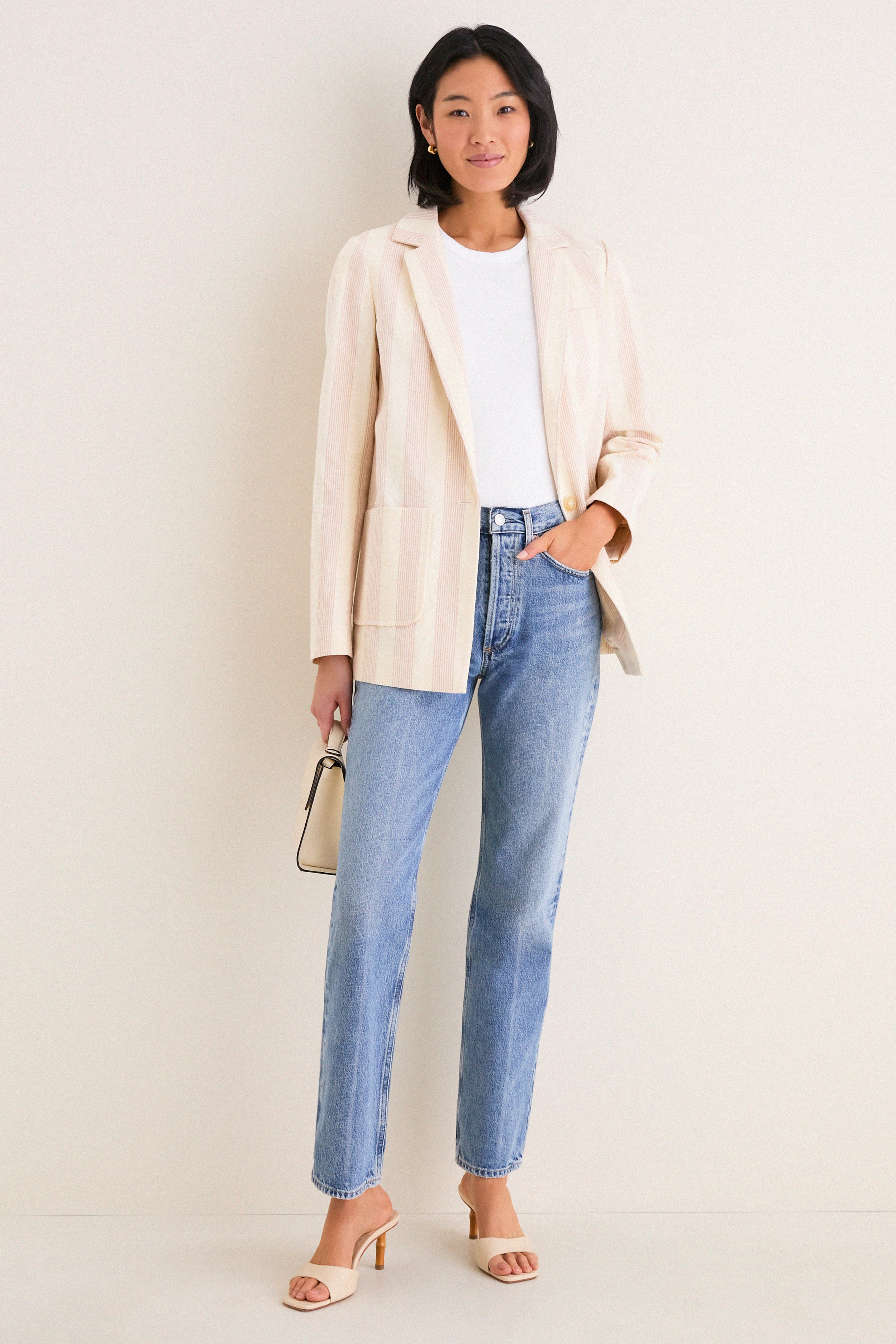 Parlor Stripe Carla Blazer | Tuckernuck