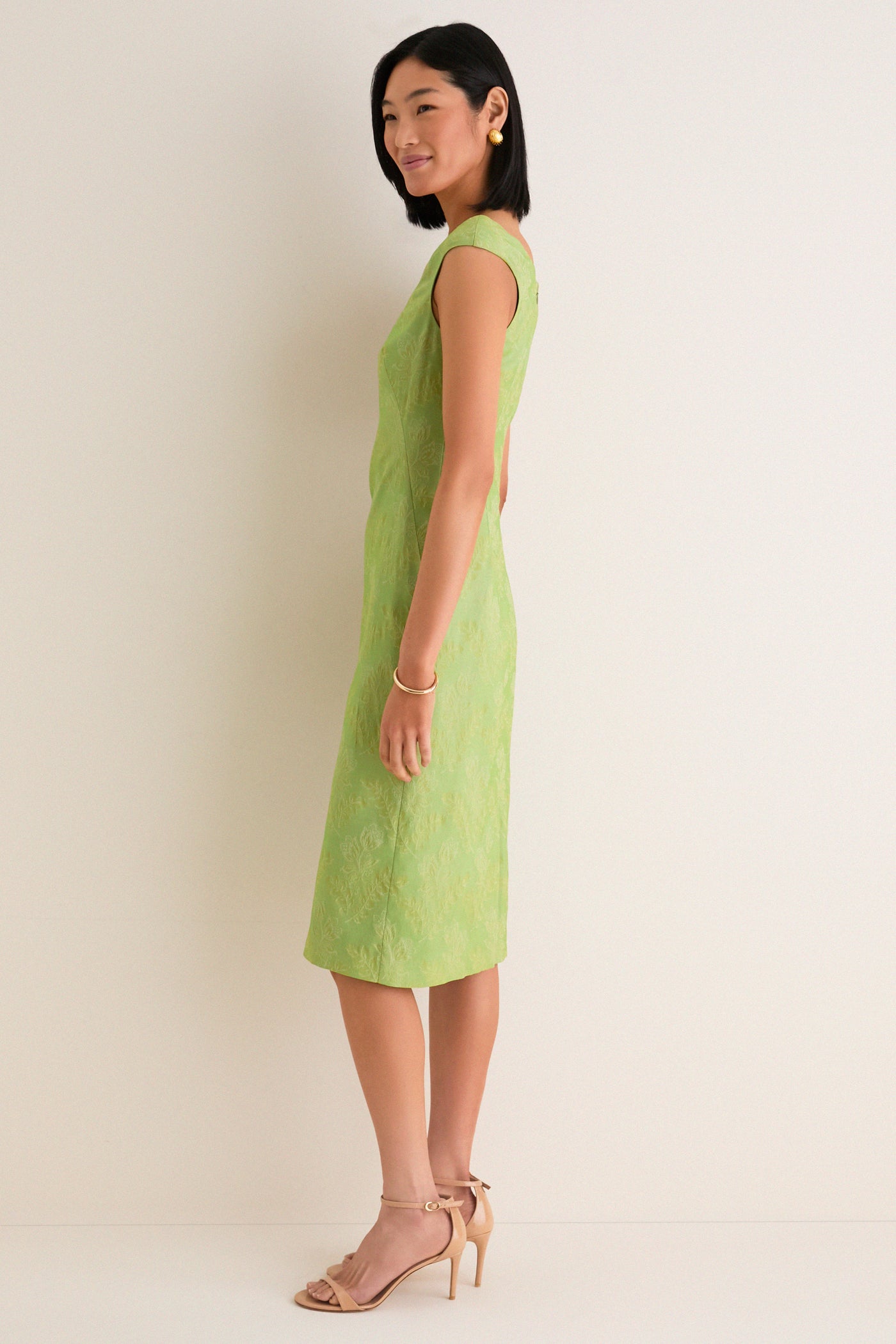 Tuckernuck Tuileries Vine Stretch Jacquard Romy Midi Dress Tuileries Vine / 2