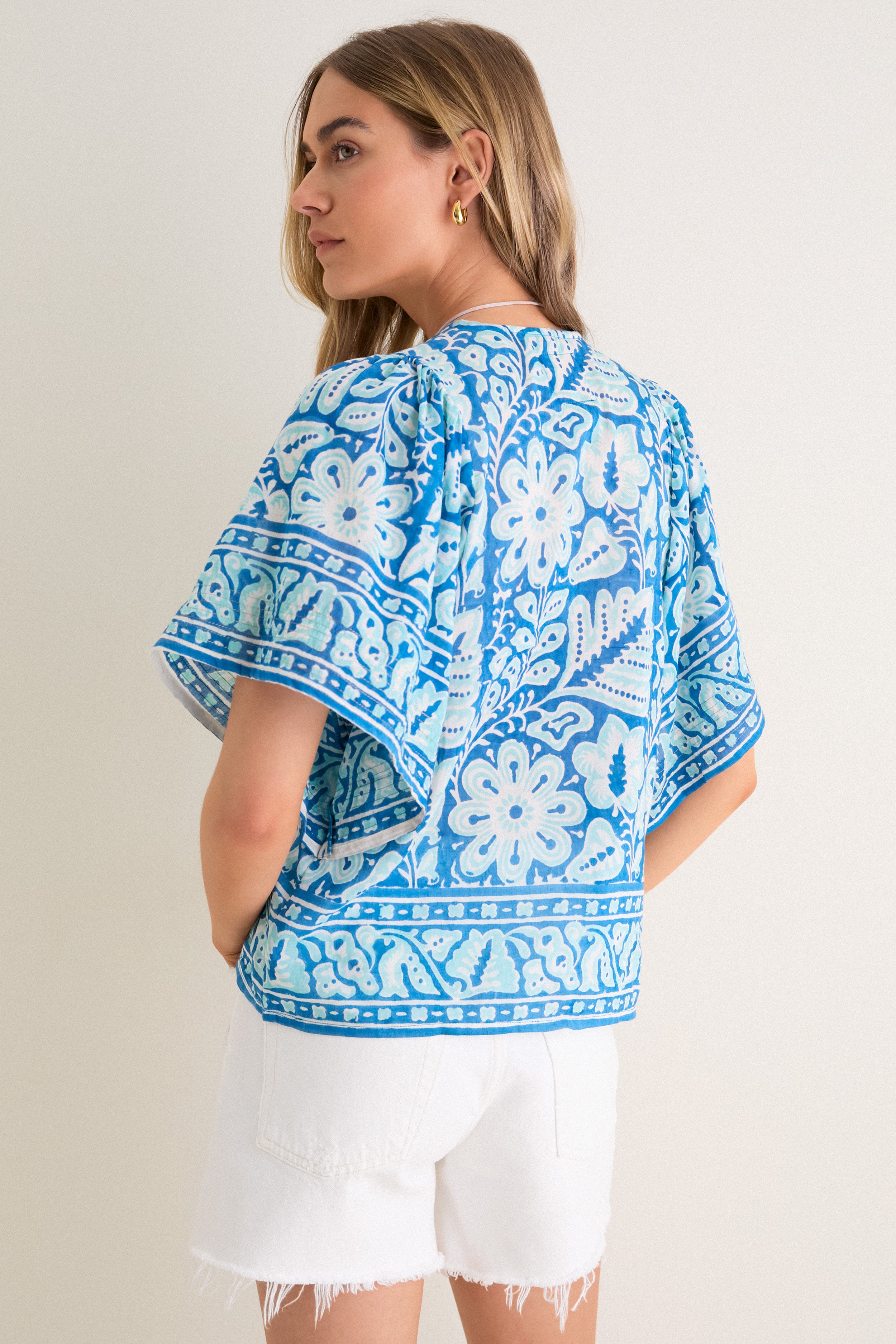 Turquoise Floral Angel Top | Bell by Alicia Bell