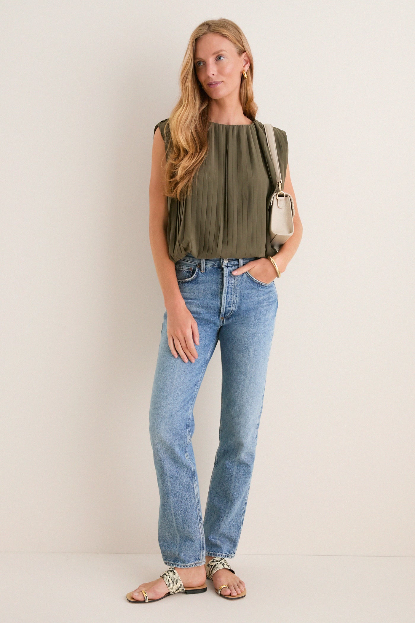 Cream Ana Shoulder Bag